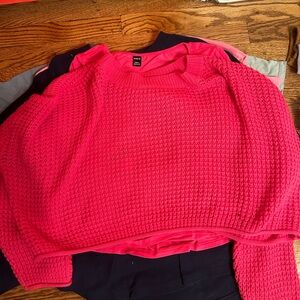 Pink crop sweater